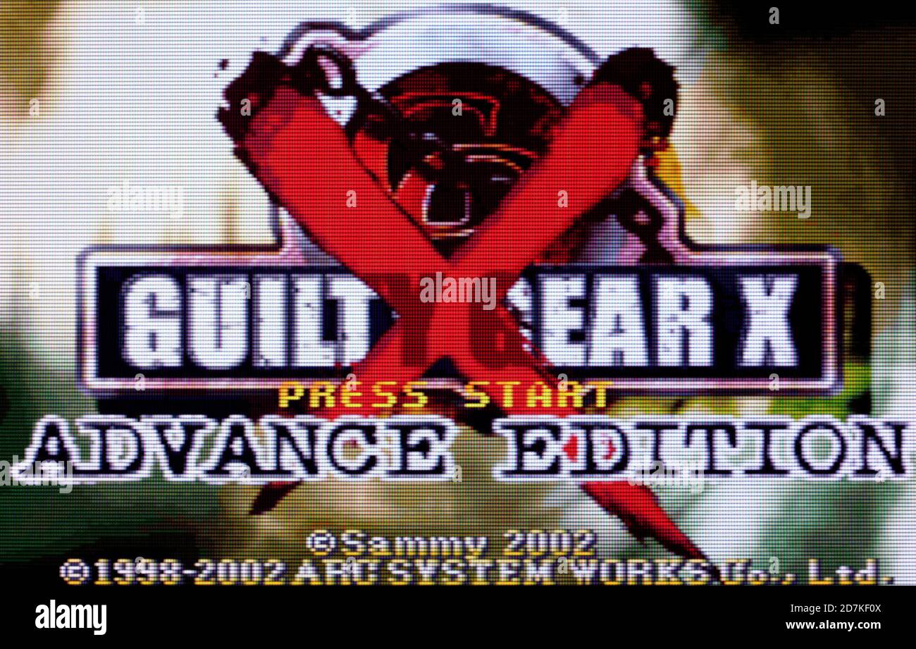 Guilty Gear X - Advance Edition - Nintendo Game Boy Advance Videogame - Editorial use only Stock Photo