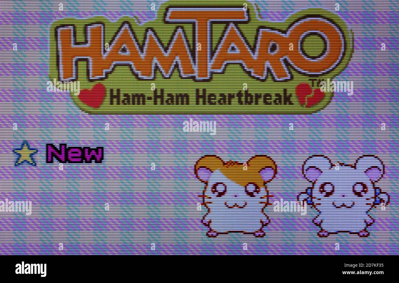 Hamtaro - Ham-Ham Heartbreak - Nintendo Game Boy Advance Videogame - Editorial use only Stock Photo