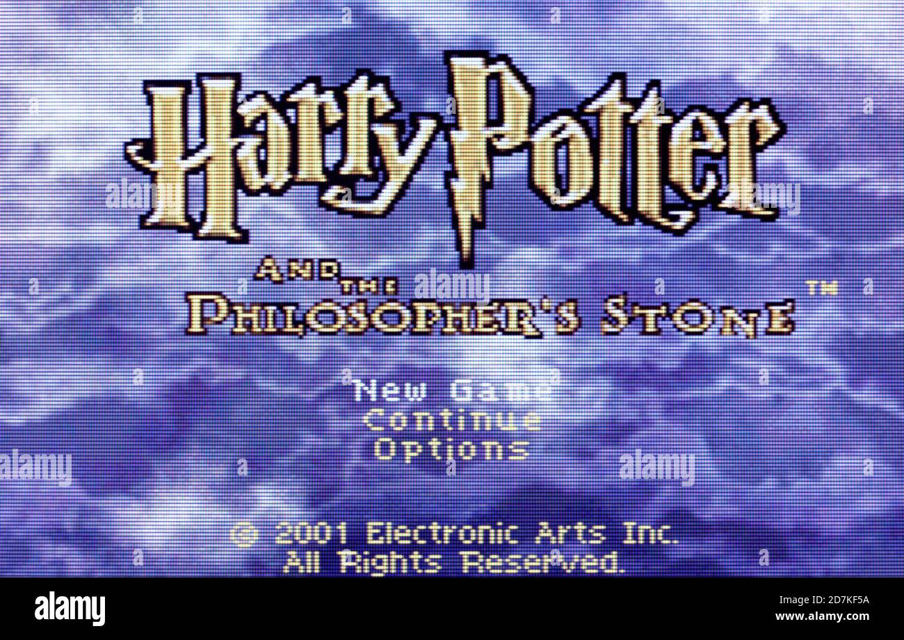 Harry Potter and the Philosohpher's Stone - Nintendo Game Boy Advance Videogame - Editorial use only Stock Photo