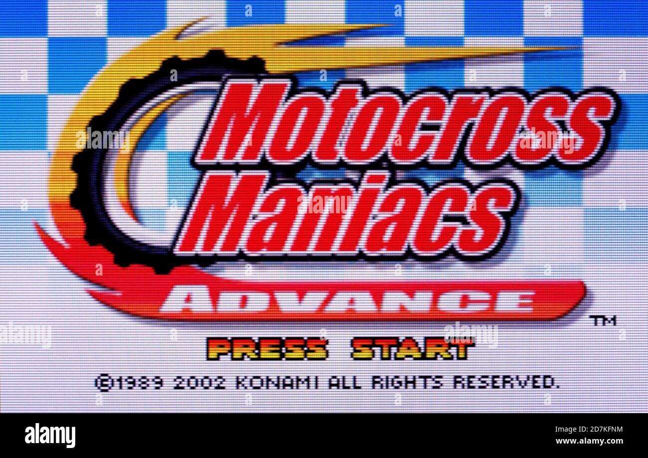 Motocross Maniacs Advance - Nintendo Game Boy Advance Videogame - Editorial  use only Stock Photo - Alamy