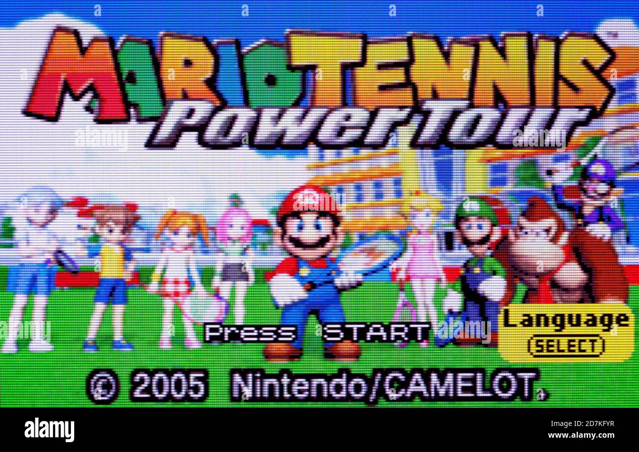 Mario Tennis Power Tour - Nintendo Game Boy Advance Videogame - Editorial  use only Stock Photo - Alamy