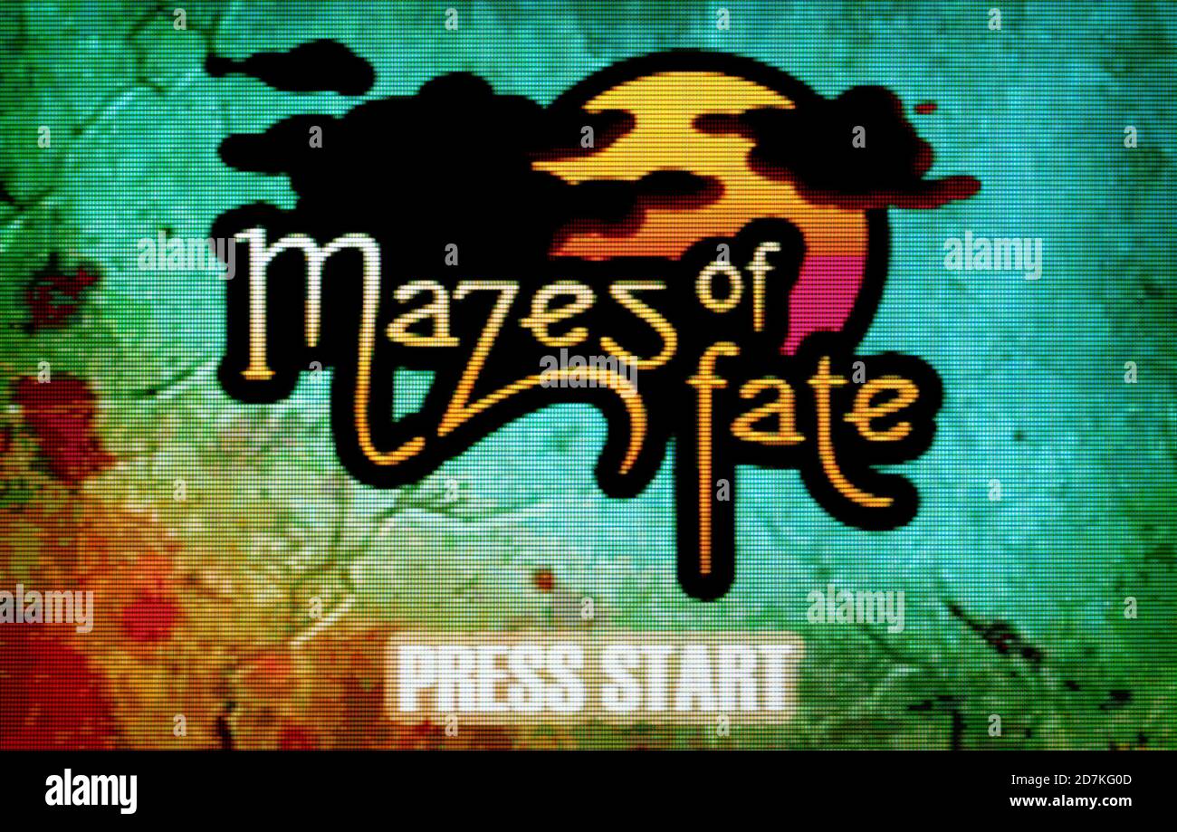 Mazes of Fate - Nintendo Game Boy Advance Videogame - Editorial use only Stock Photo