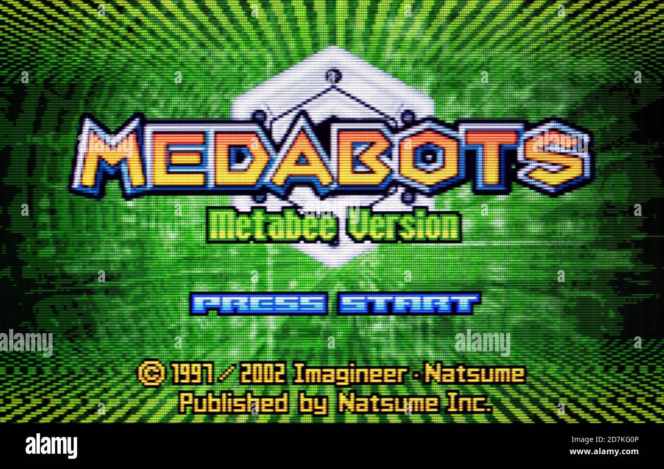 Medabots - Metabee Version - Nintendo Game Boy Advance Videogame - Editorial use only Stock Photo