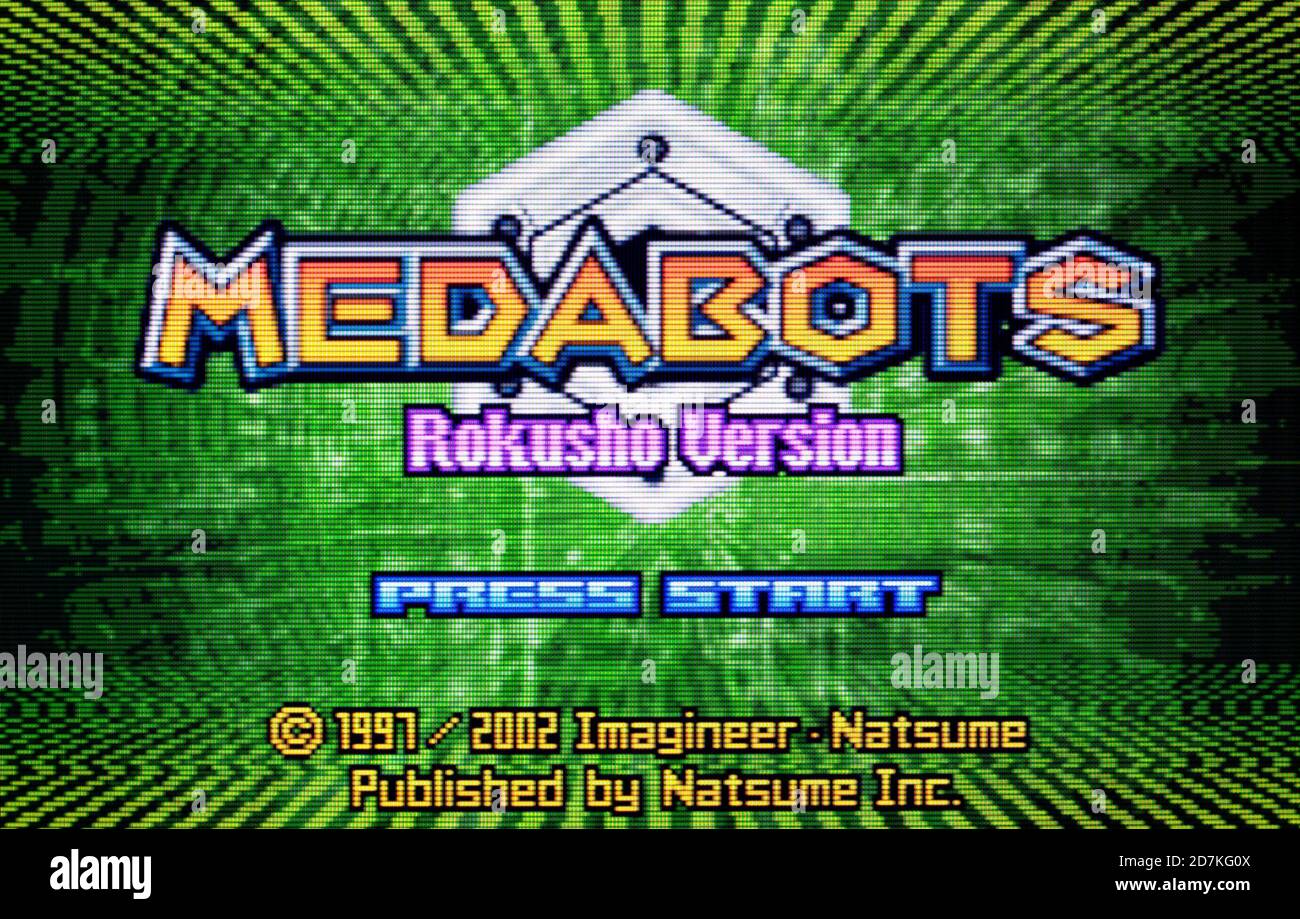 Medabots - Rokusho Version - Nintendo Game Boy Advance Videogame - Editorial use only Stock Photo