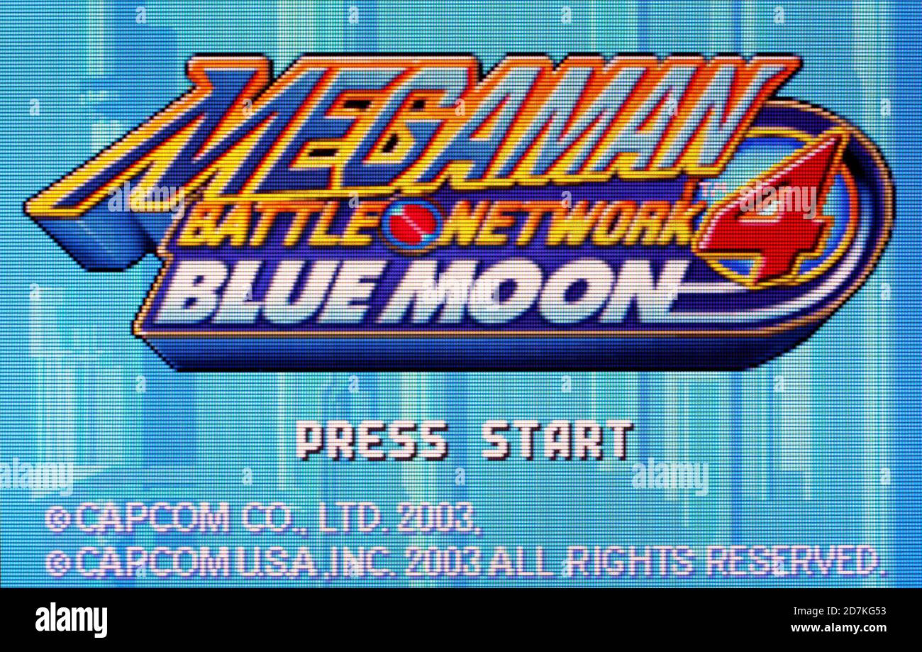megaman-battle-network-4-blue-moon-nintendo-game-boy-advance-videogame-editorial-use-only