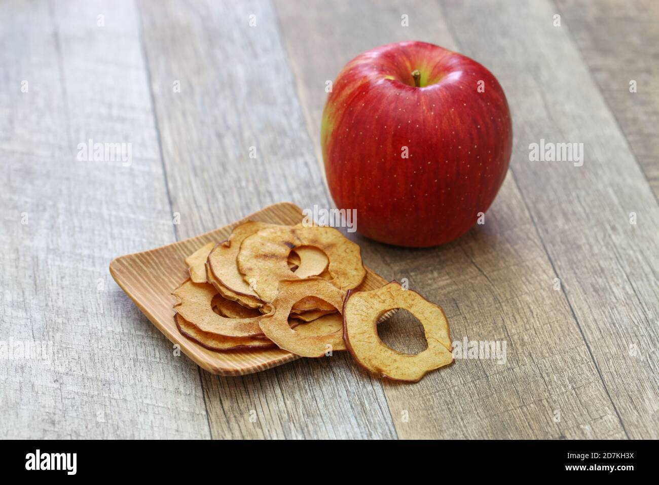 homemade oven baked apple chips Stock Photo Alamy