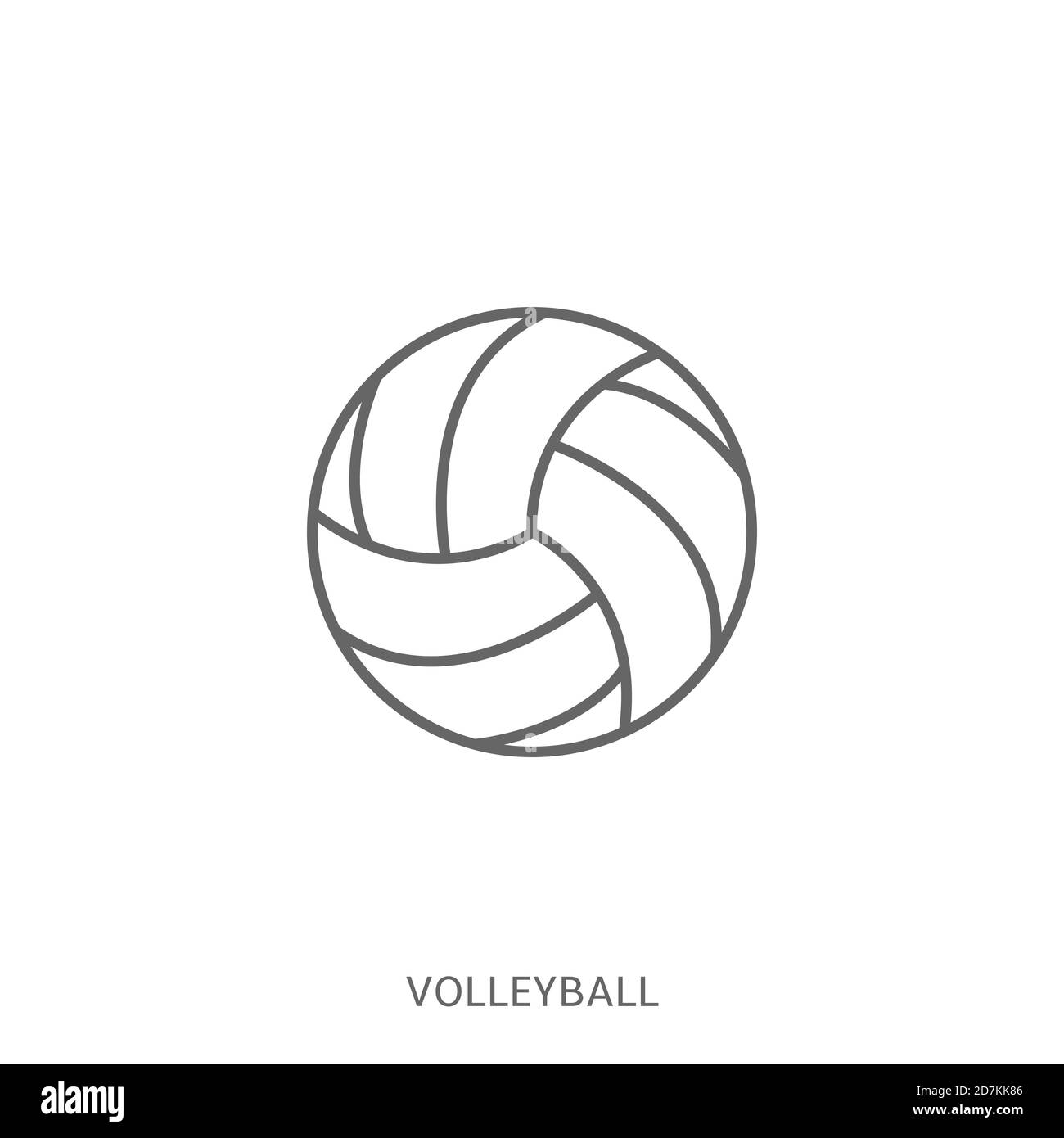 Volleyball ball icon vector Stock Vector