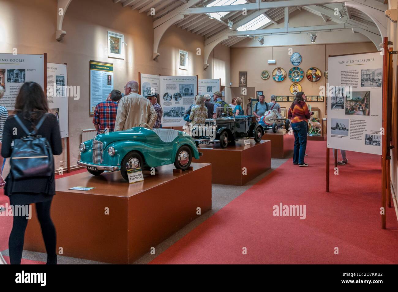 Inside the Sandringham Exhibition and Transport Museum inside the old stables. Stock Photo