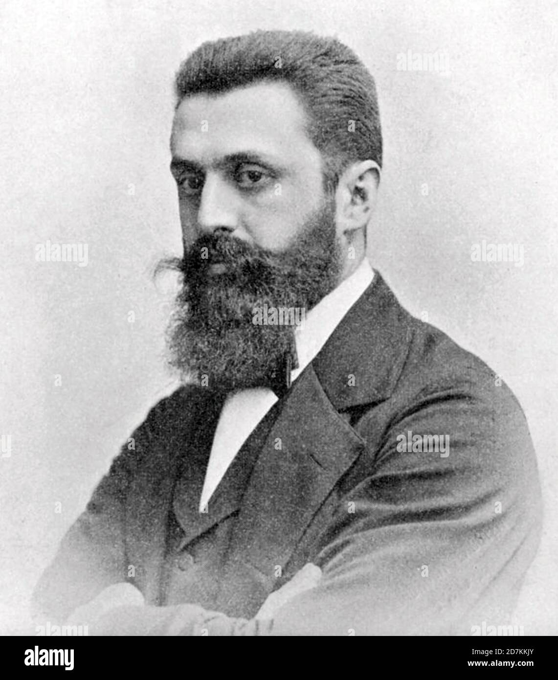 THEODOR HERZL (1860-1904) Austro-Hungarian founder of the Zionist Organisation in an 1897 photo. Stock Photo