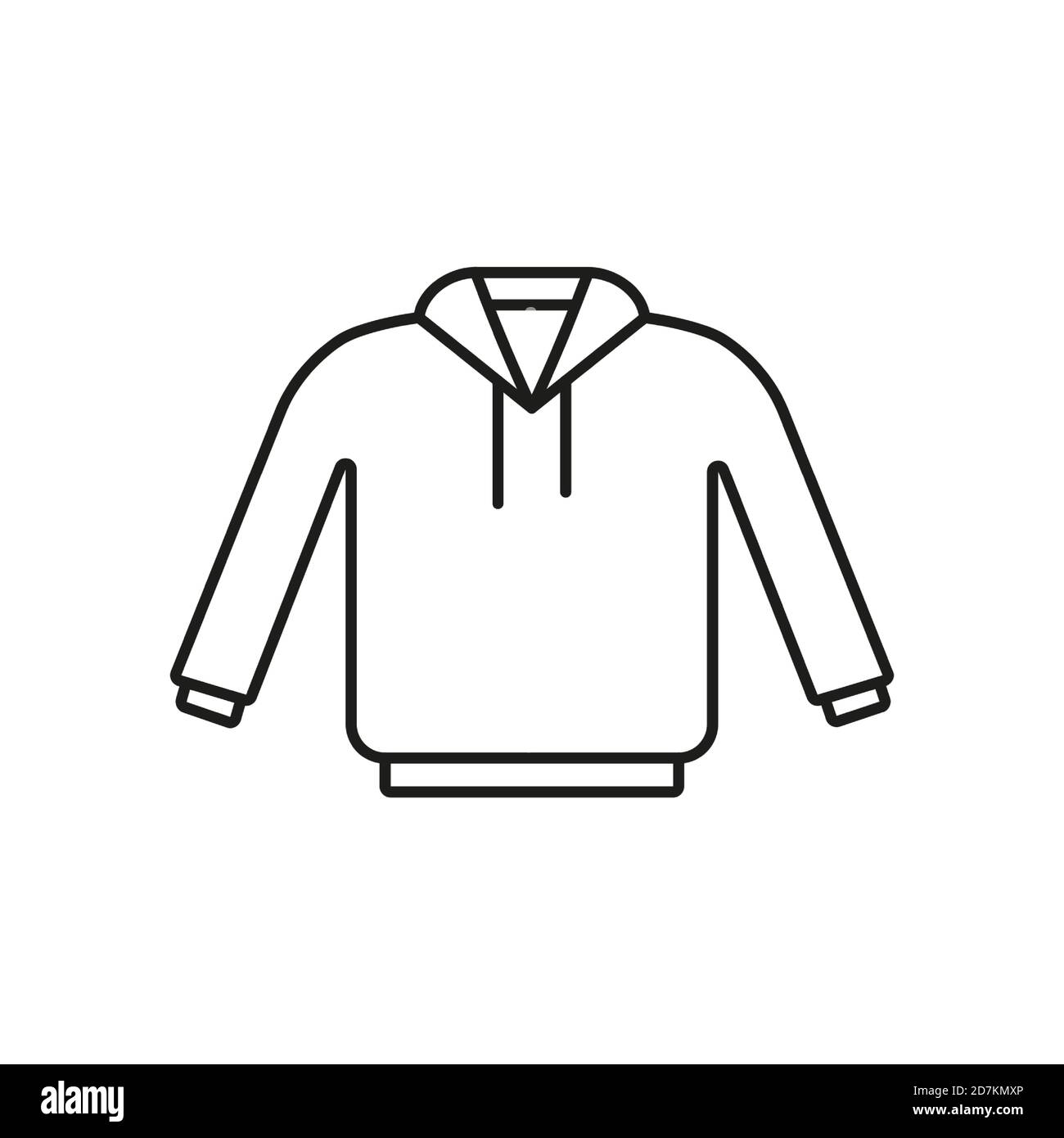 hoodies icon element of winter clothes icon for mobile concept and web apps. Thin line hoodies icon can be used for web and mobile. Premium icon on Stock Vector