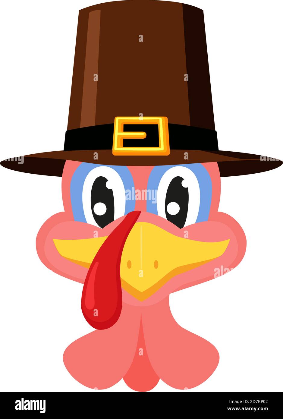 Cartoon pilgrim turkey in a hat Stock Vector Image & Art - Alamy