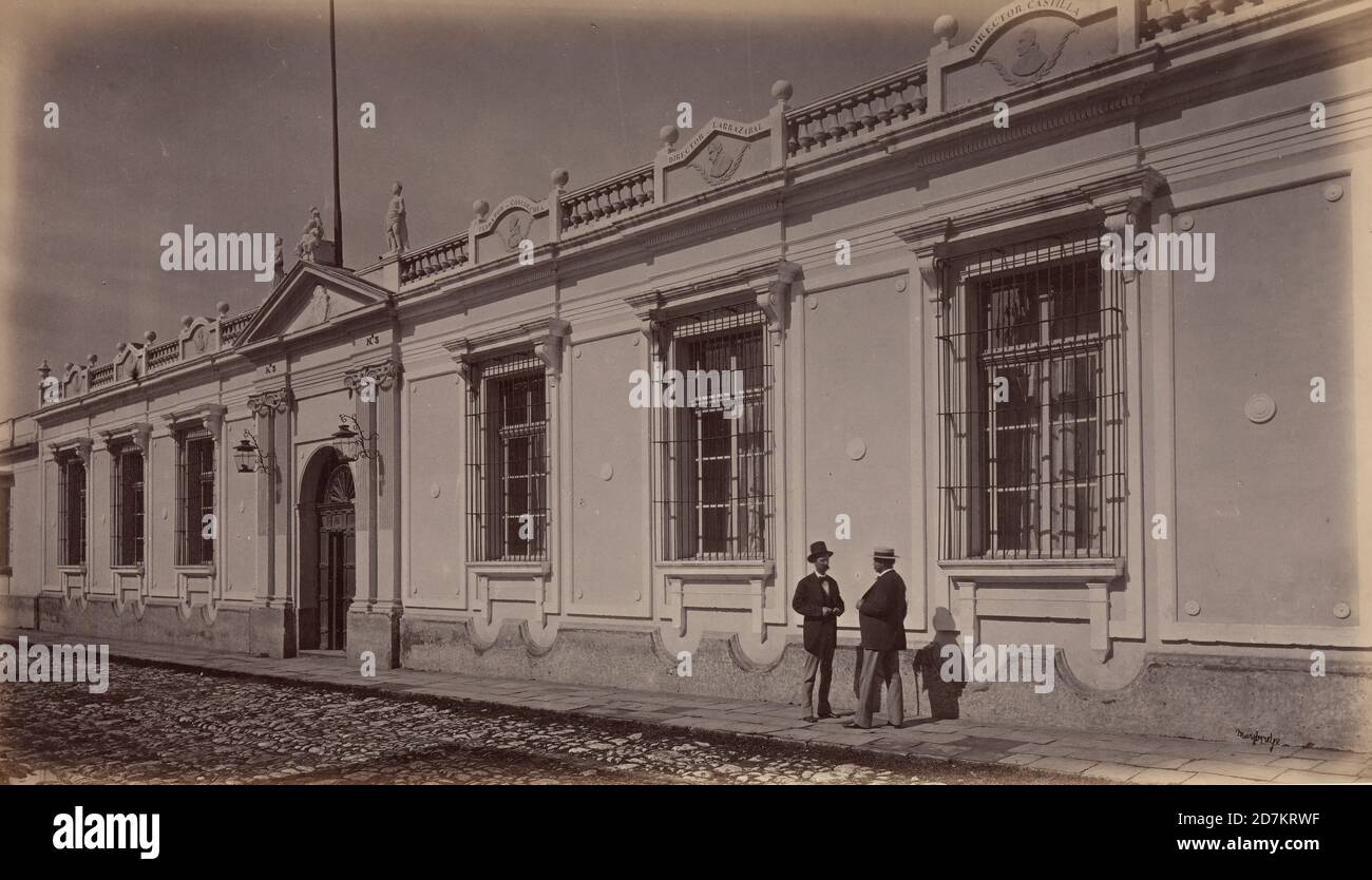 La Sociedad Economica building in Guatemala City, photograph circa 1875 by Eadweard Muybridge Stock Photo