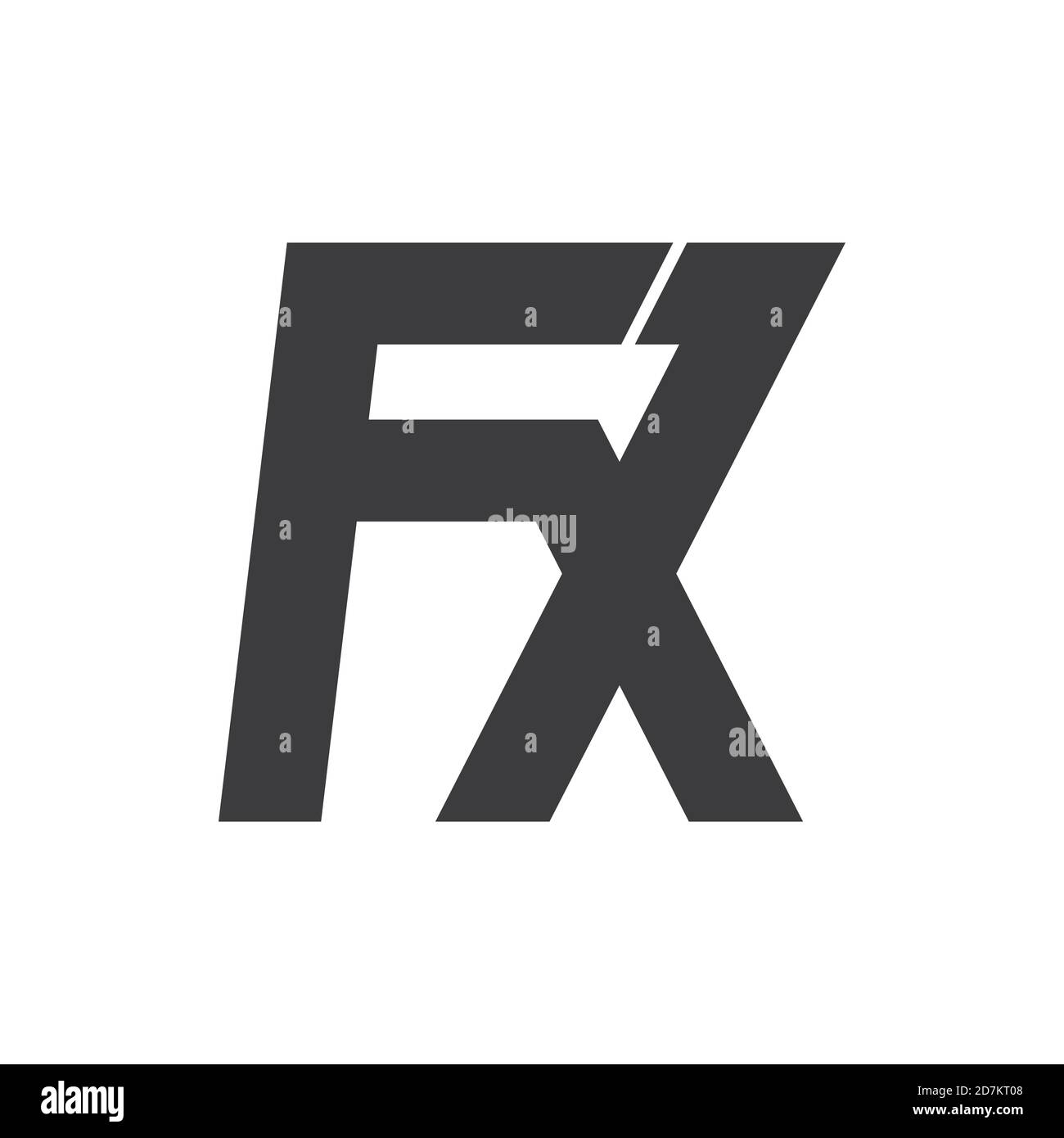 Initial letter fx logo or xf logo vector design template Stock Vector ...