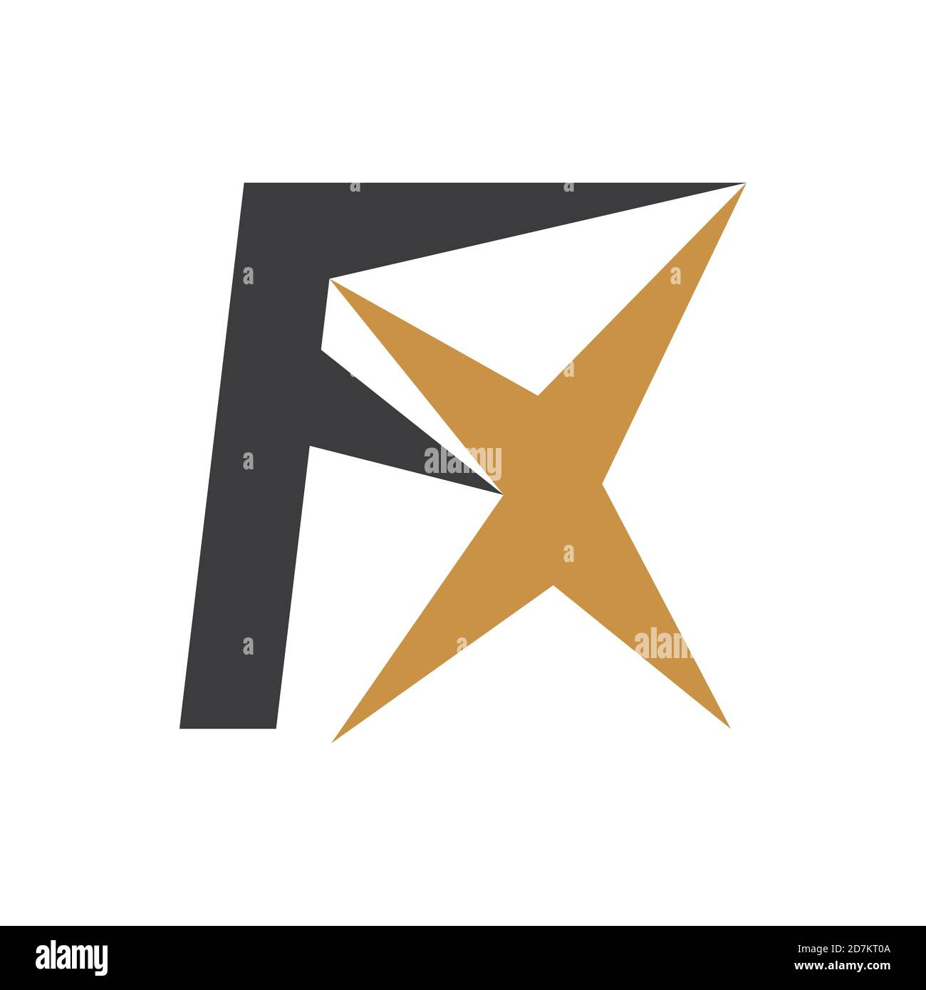 Initial letter fx logo or xf logo vector design template Stock Vector ...