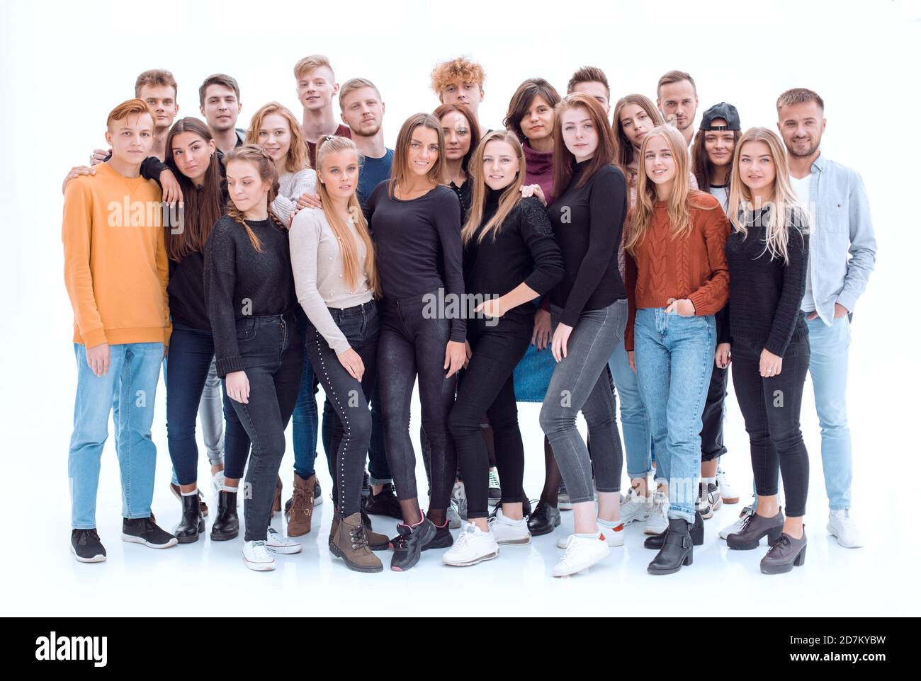 large group of diverse young people standing together Stock Photo - Alamy