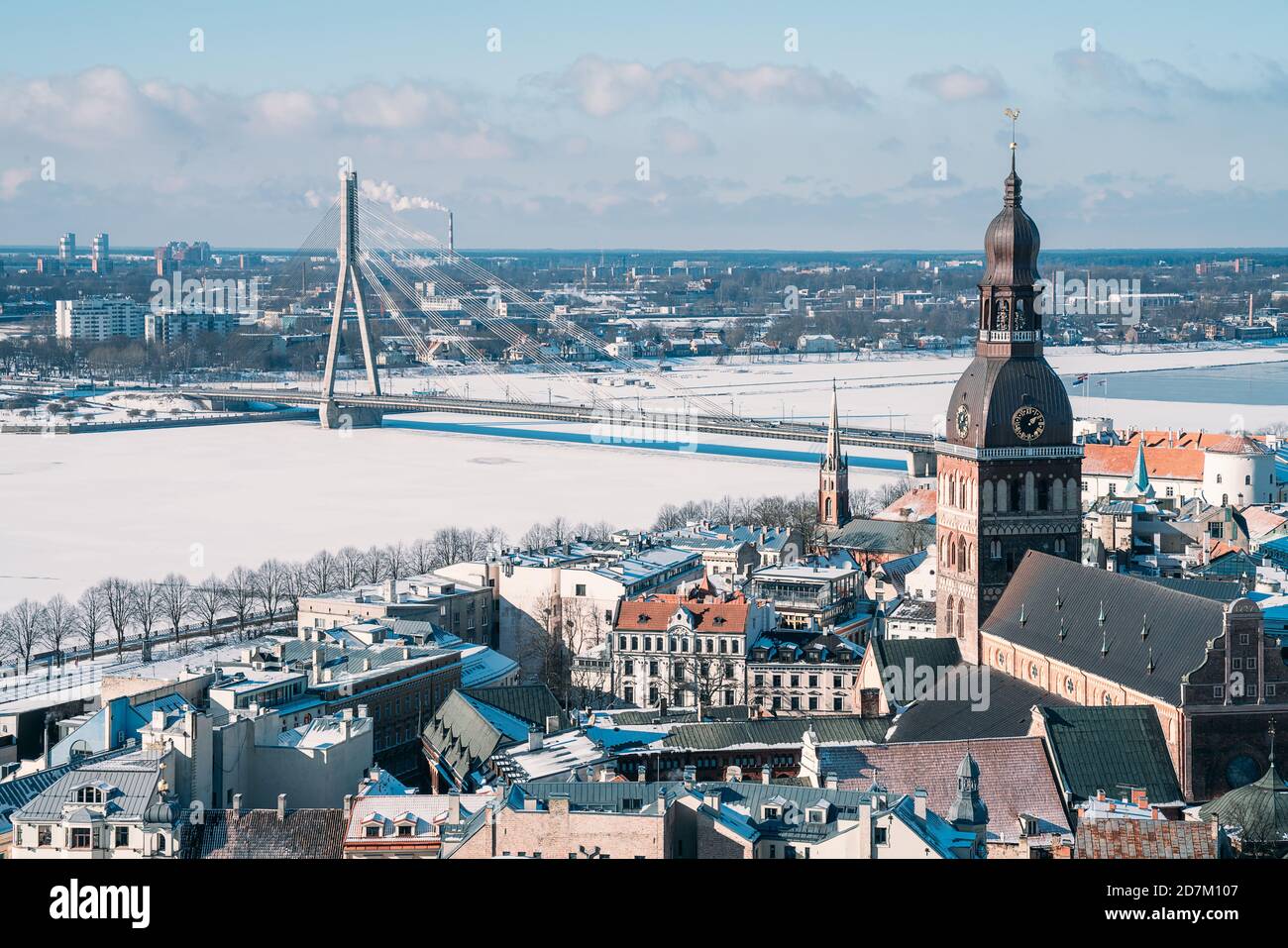 Beautiful view of the old town of Riga, Latvia Stock Photo - Alamy