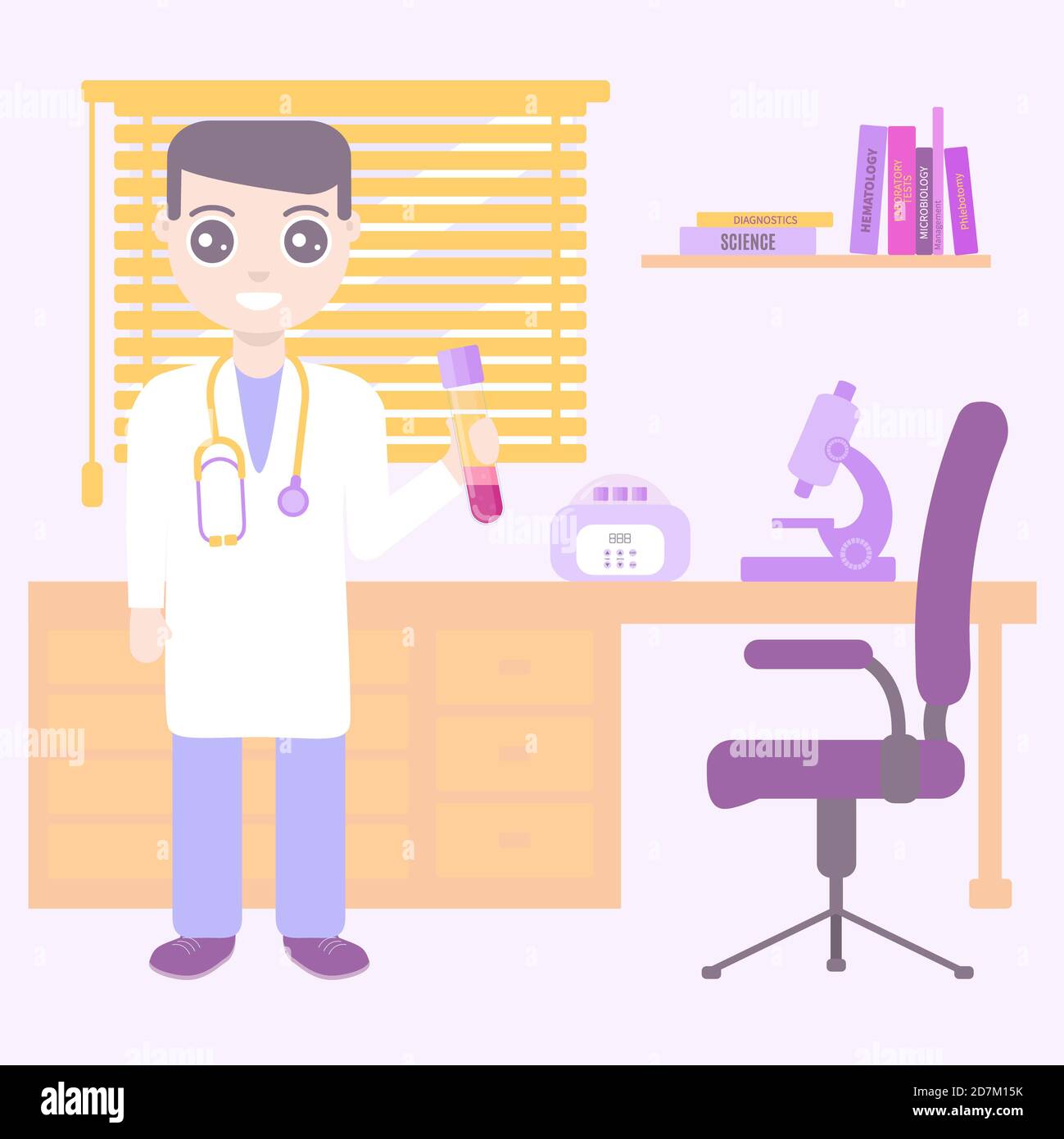 Medical research, conceptual illustration. Stock Photo