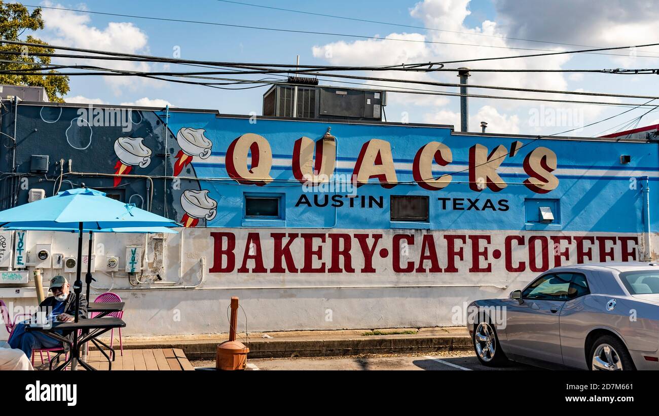 Mural at Quack's 43rd Street Bakery in the historic Hyde Park