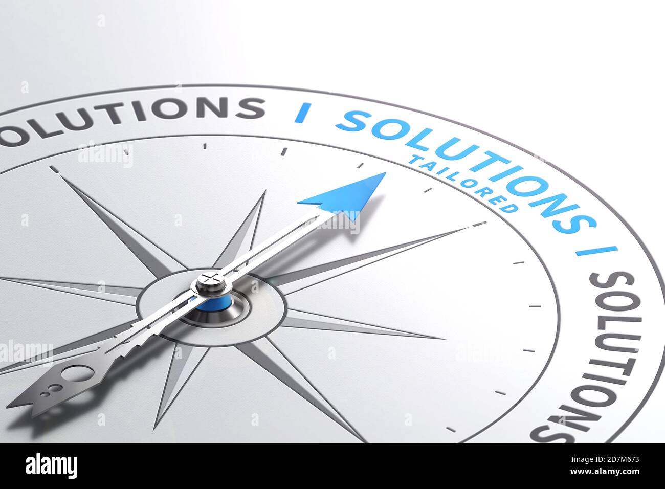 Solutions or Offers. Made-to measure Services. Stock Photo