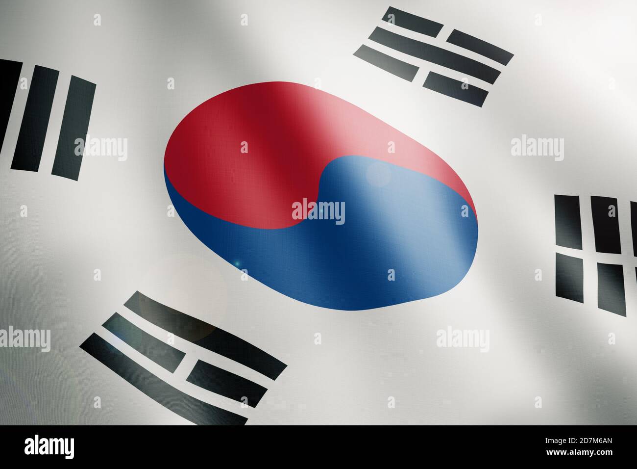 flag of south korea Stock Photo Alamy