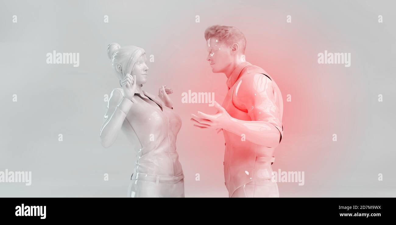Business man woman fighting over hi-res stock photography and images ...
