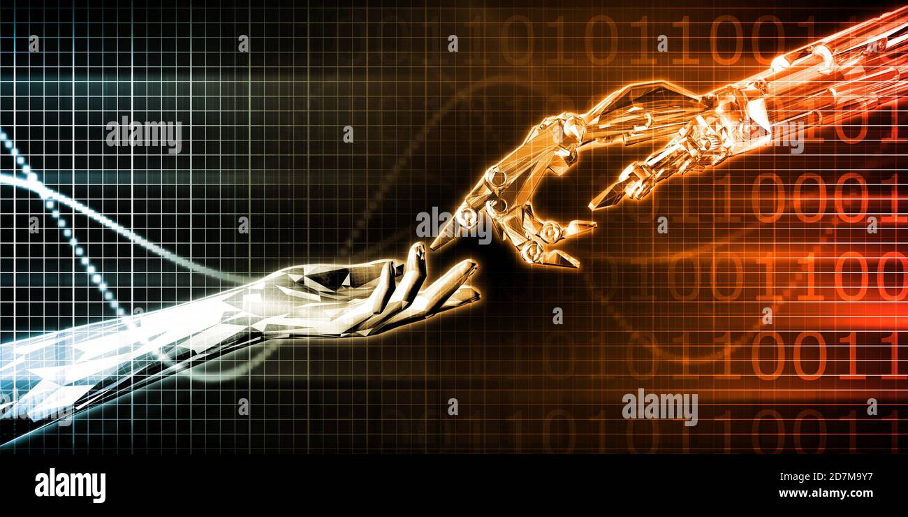 Advanced Manufacturing Technology Industry as Futuristic Concept Stock