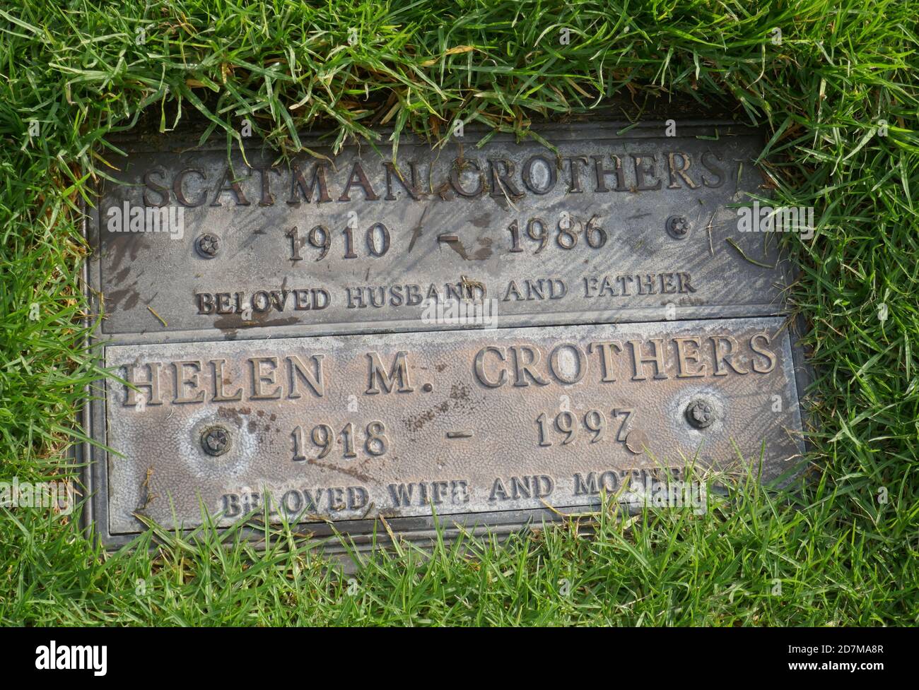 Los Angeles, California, USA 22nd October 2020 A general view of atmosphere of Scatman Crother's Grave at Forest Lawn Memorial Park on October 22, 2020 in Los Angeles, California, USA. Photo by Barry King/Alamy Stock Photo Stock Photo