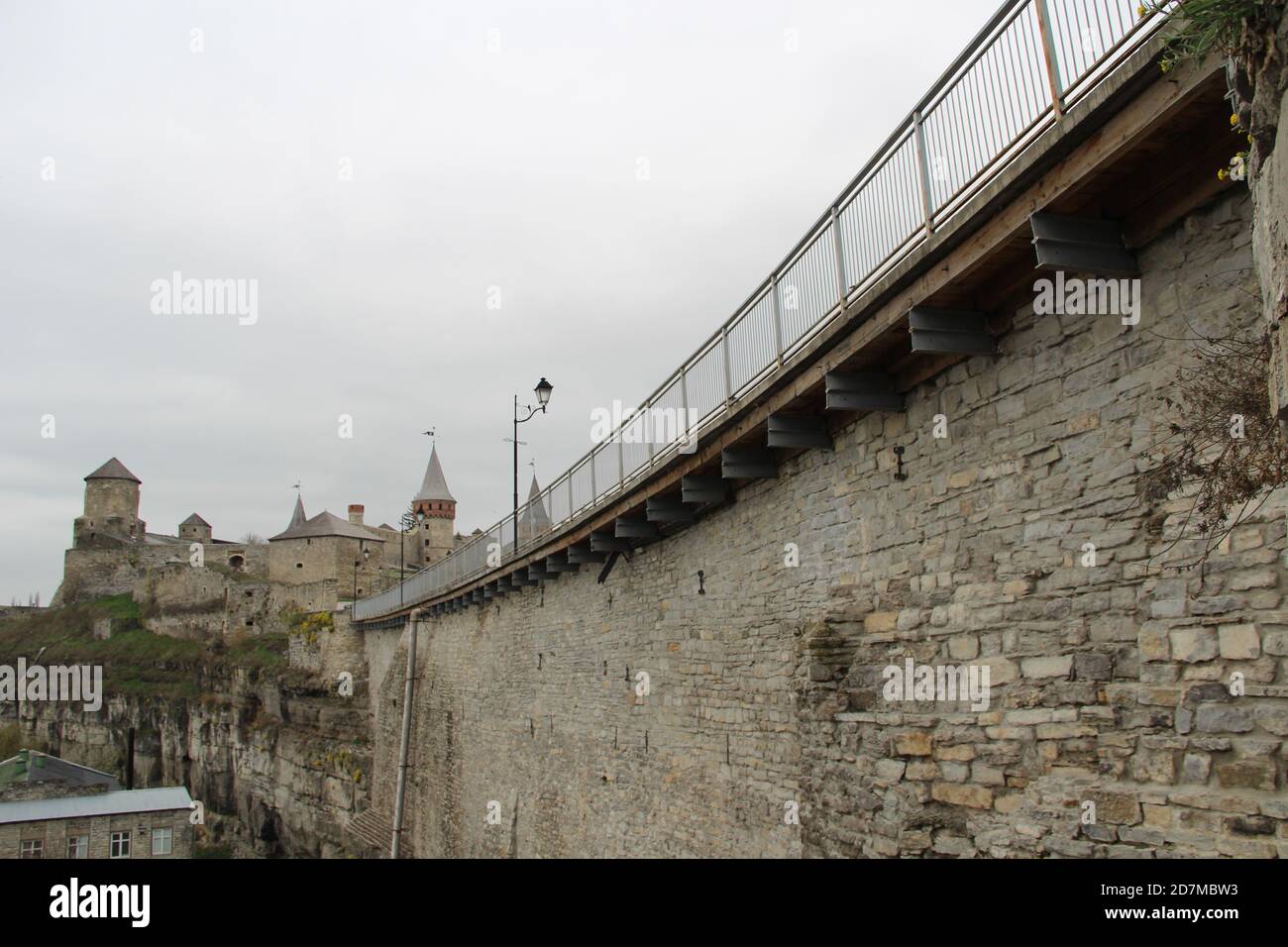 old stone bridge is over the river Stock Photo - Alamy