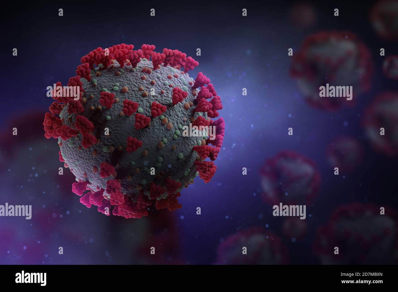 Visualization Of The Covid-19 Virus (Corona) Stock Photo