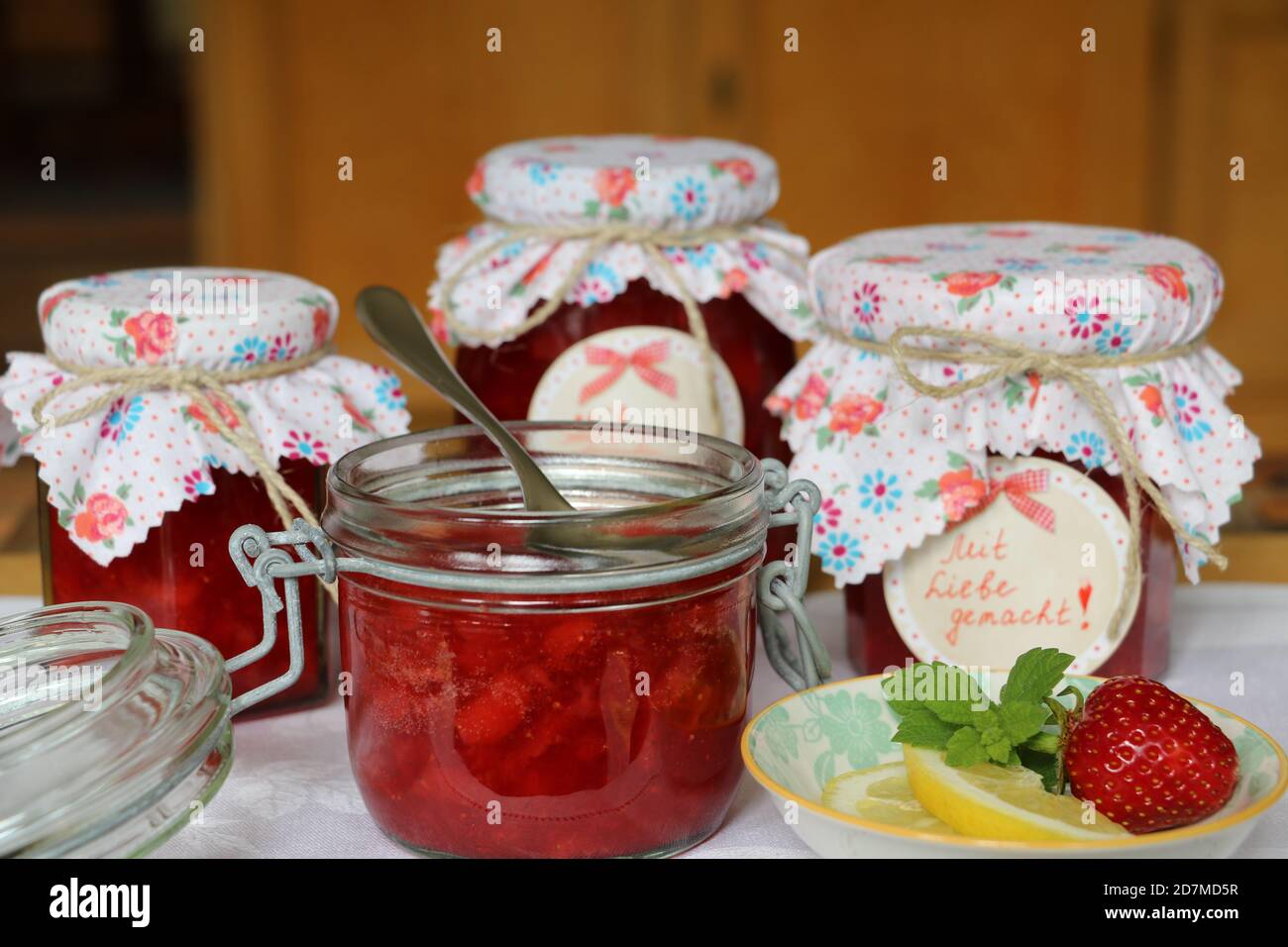 Glass of jam hi-res stock photography and images - Alamy
