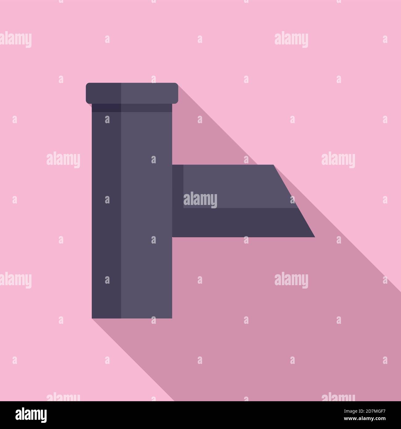 Clean gutter icon. Flat illustration of clean gutter vector icon for ...