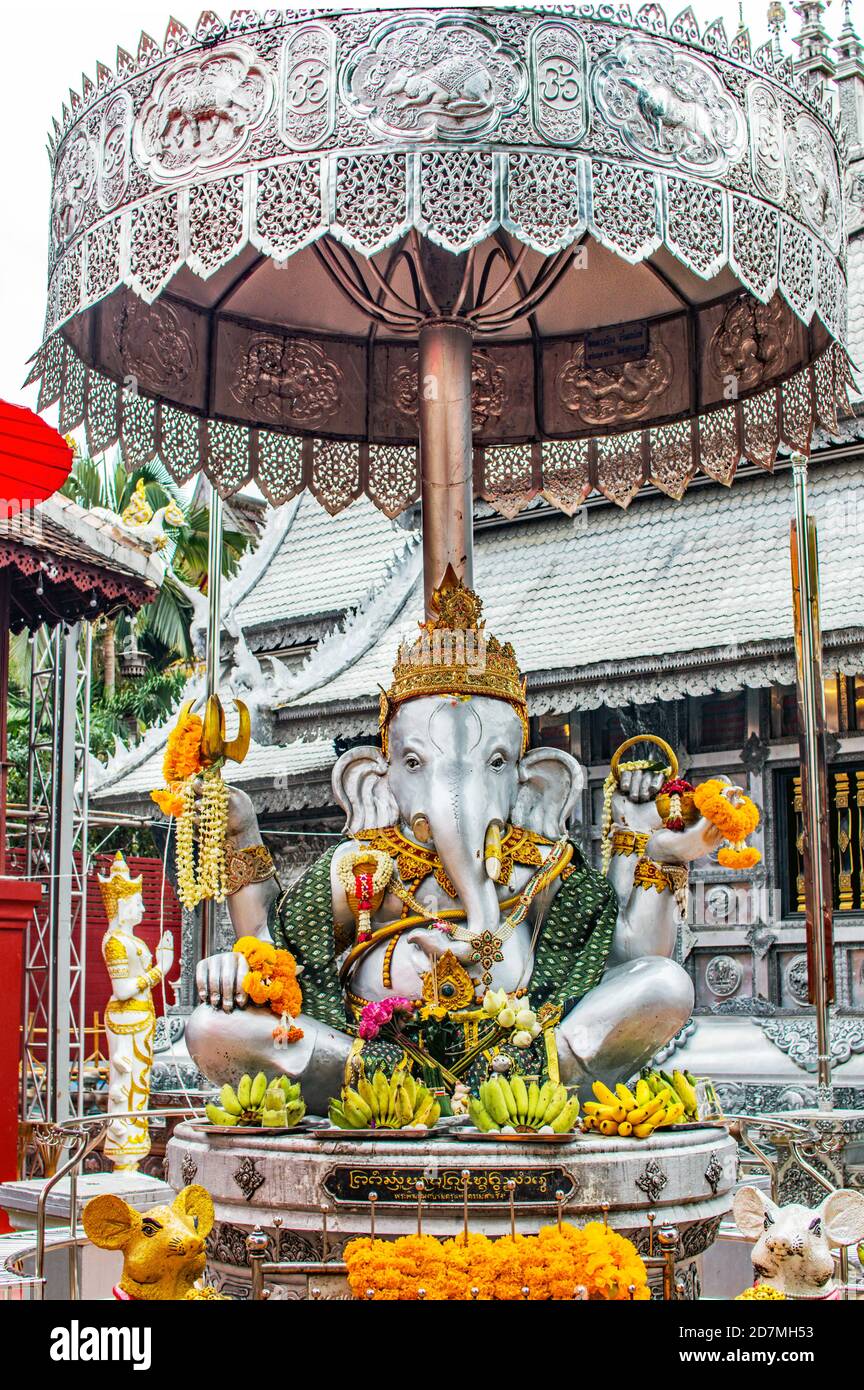 Chiang Mai  Wat Sri Suphan Stock Photo