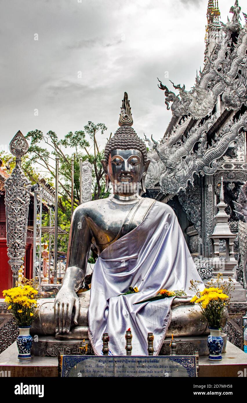 Chiang Mai  Wat Sri Suphan Stock Photo