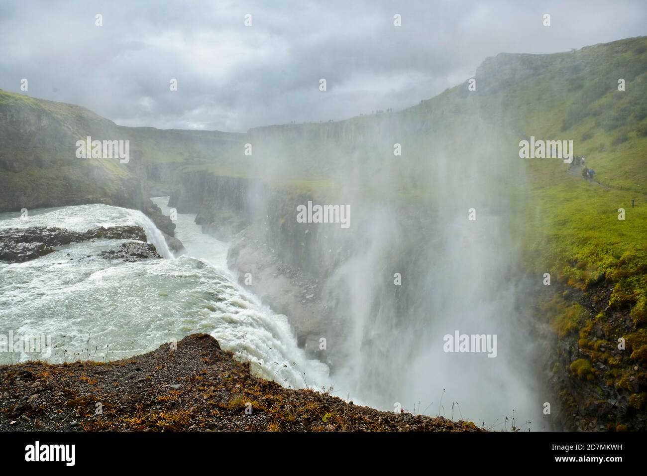 amazing waterfalls in Iceland Stock Photo