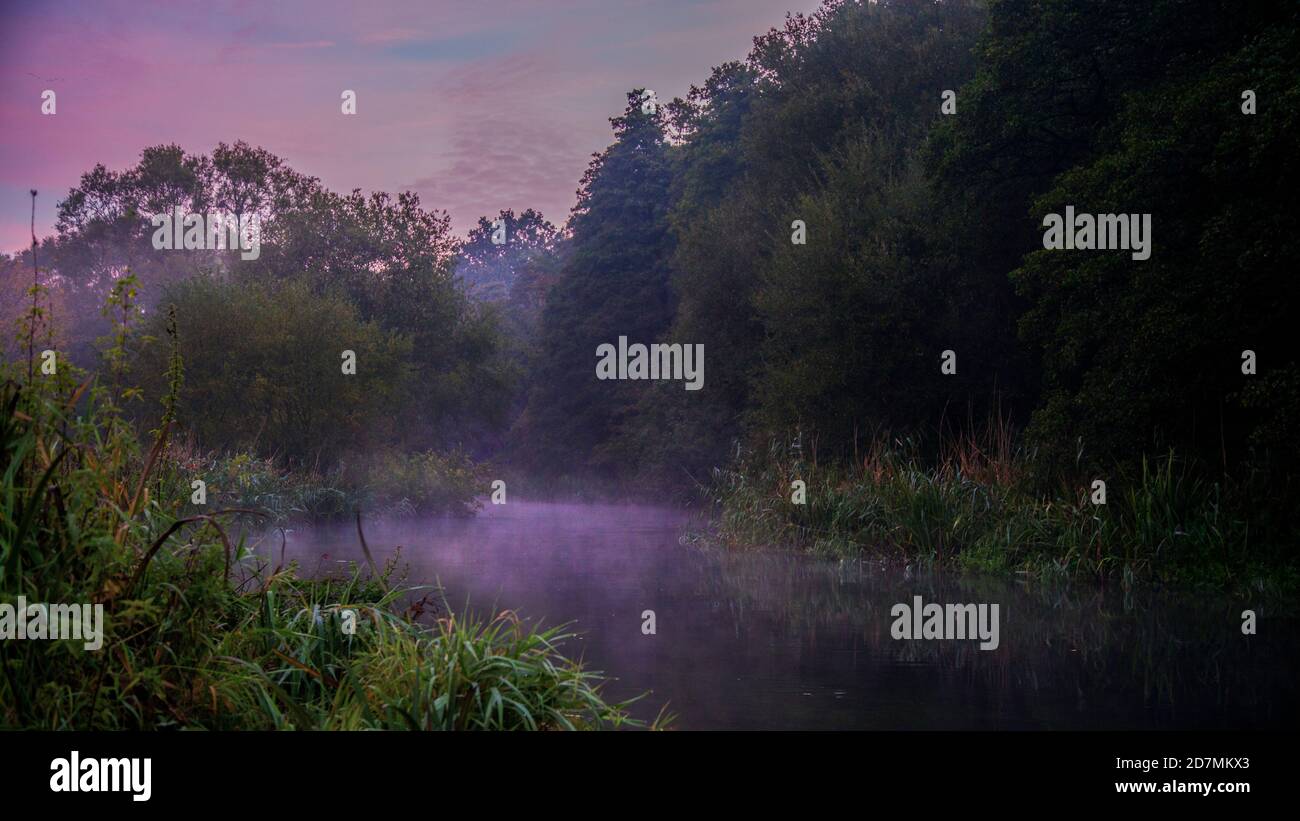 misty autumn mornings Stock Photo - Alamy