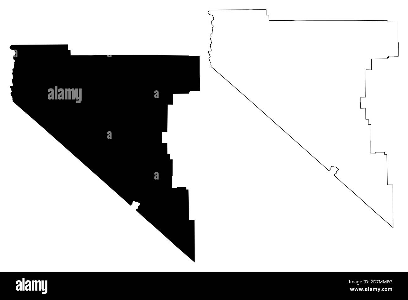 Douglas County, Nevada (U.S. county, United States of America, USA, U.S., US) map vector illustration, scribble sketch Douglas map Stock Vector