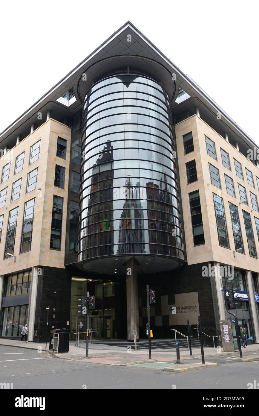 The Central Exchange building on Waterloo Street, Glasgow's business