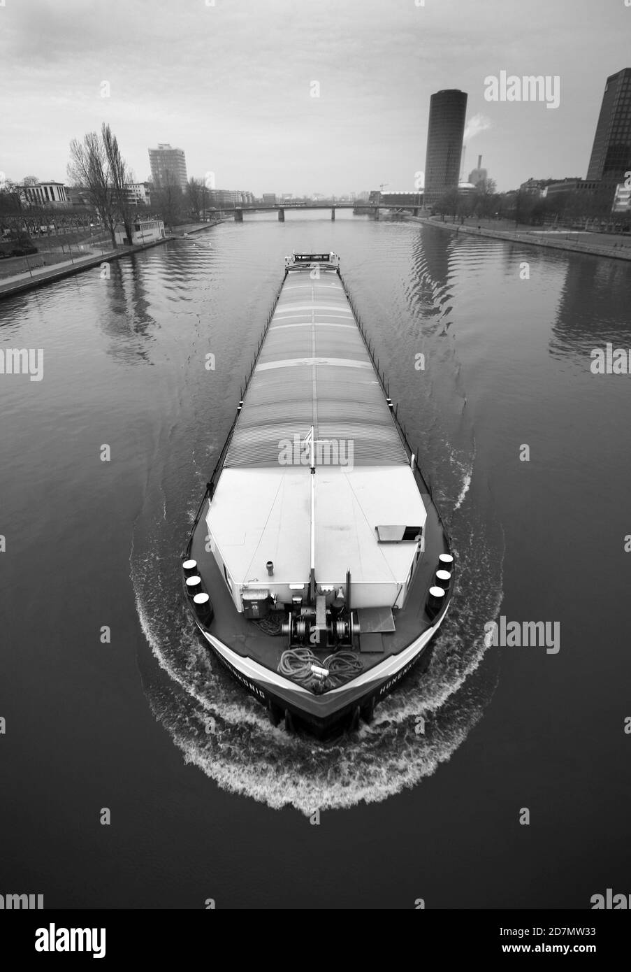 Frankfurt business district Black and White Stock Photos & Images - Alamy