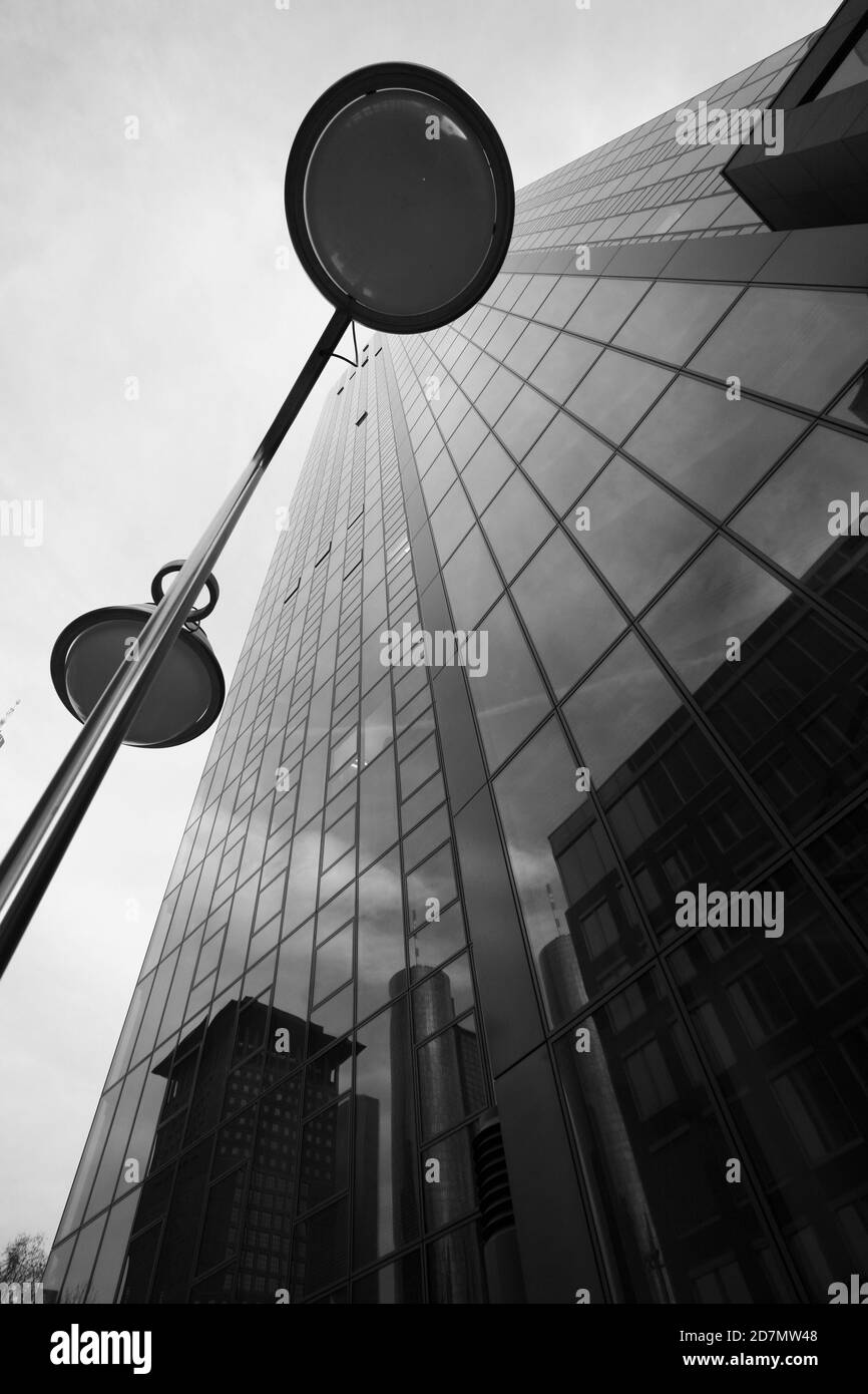 Frankfurt downtown night Black and White Stock Photos & Images - Alamy