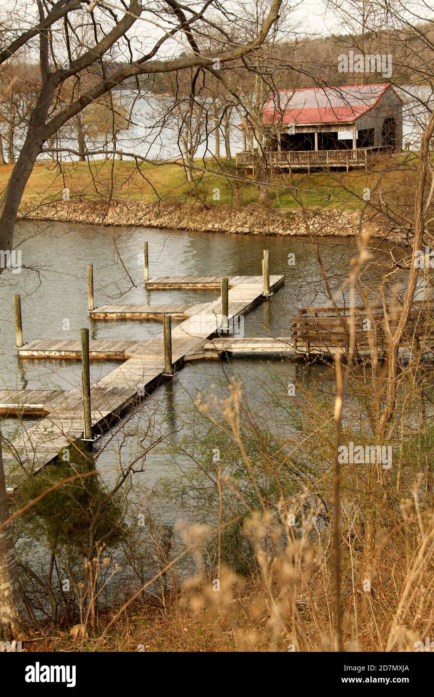Floating dock at Smith Mountain Lake, VA, USA Stock Photo Alamy