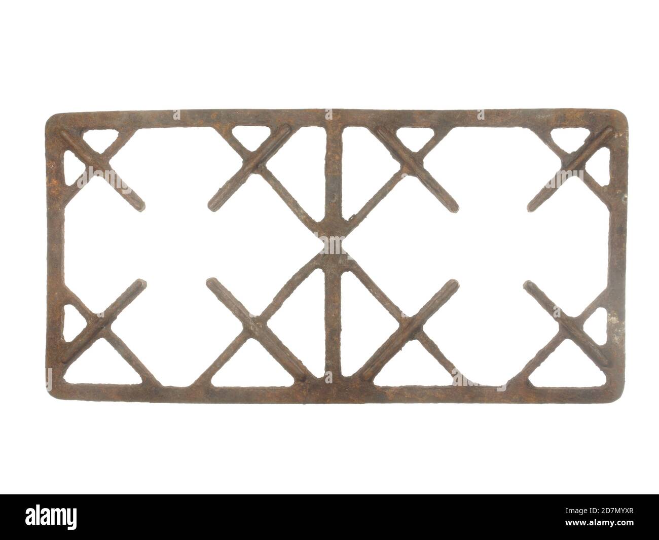 Old rusty gas stove grate isolated on white background Stock Photo Alamy