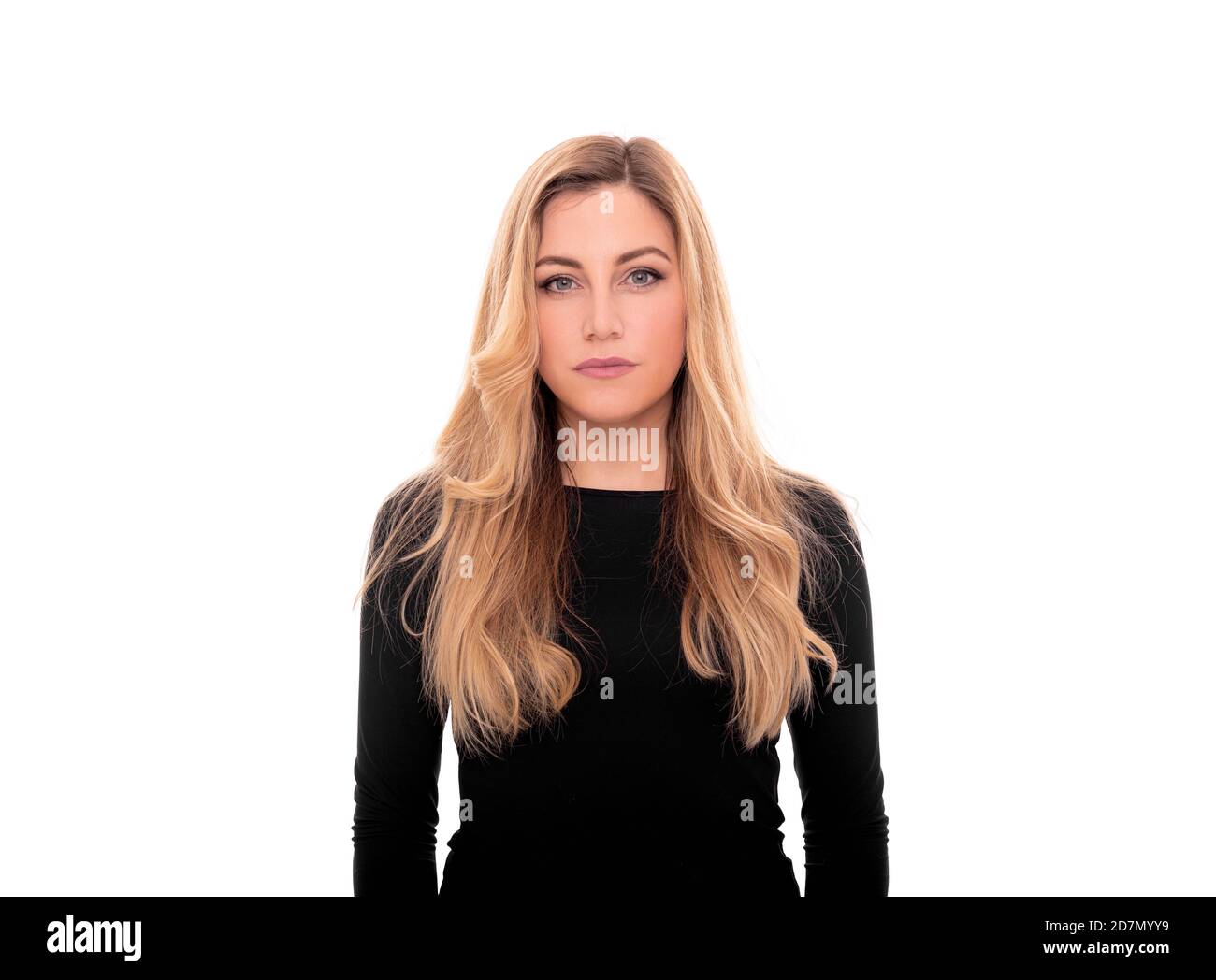 Woman portrait isolated on white Stock Photo - Alamy