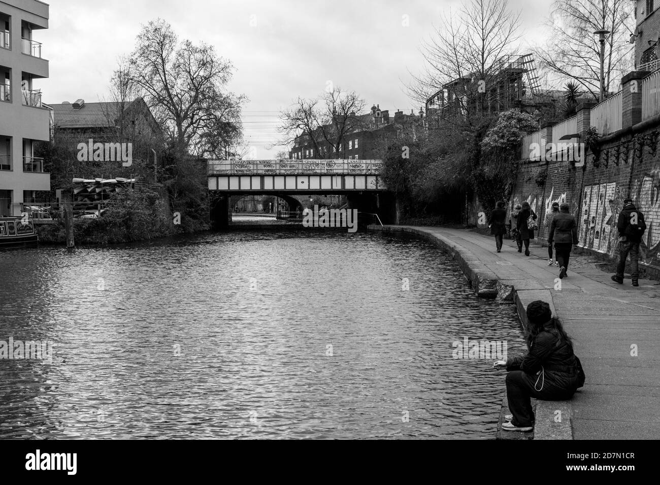 London: Regent's canal in Camden town Stock Photo