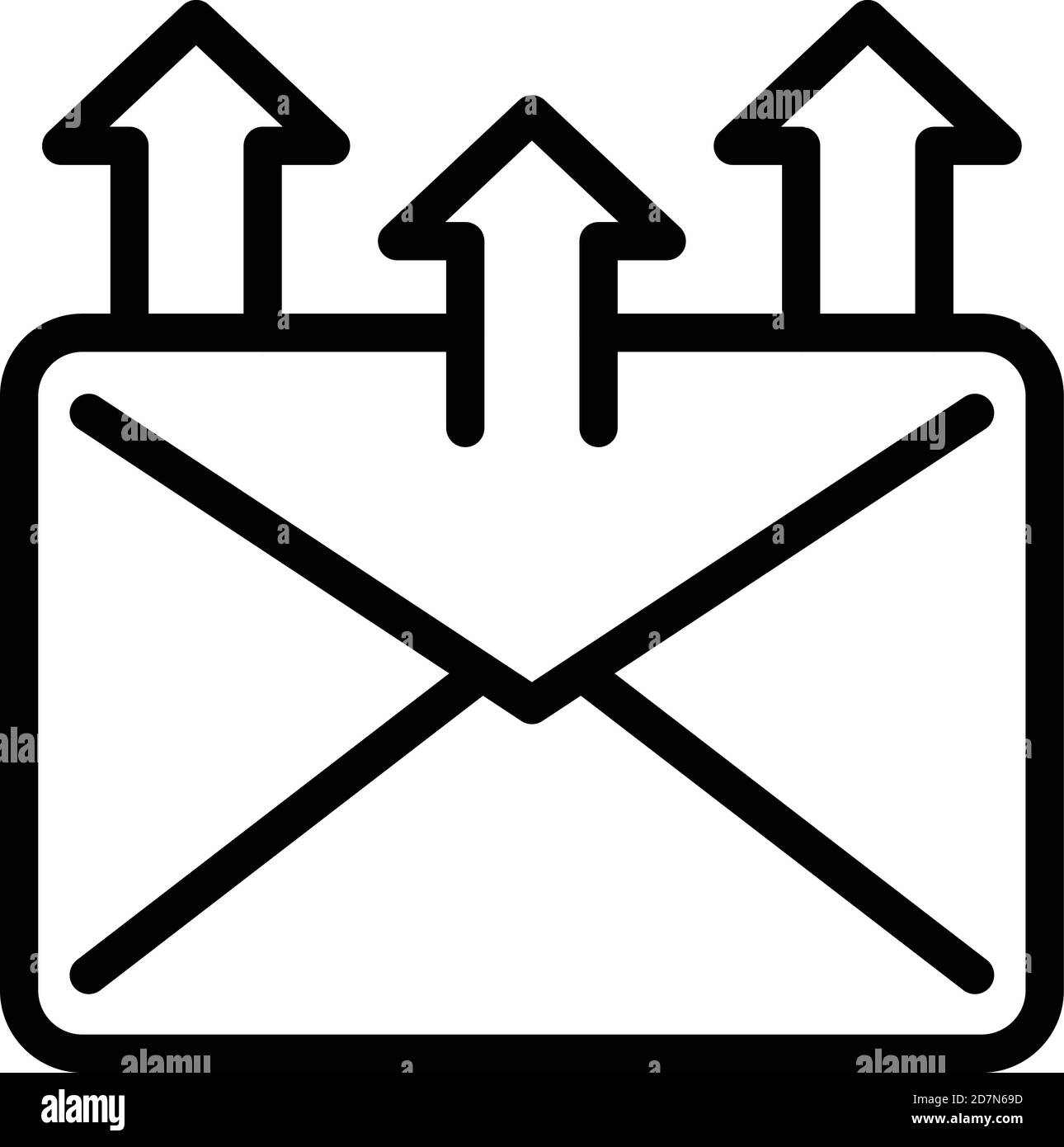 Send mail request icon. Outline send mail request vector icon for web  design isolated on white background Stock Vector Image & Art - Alamy