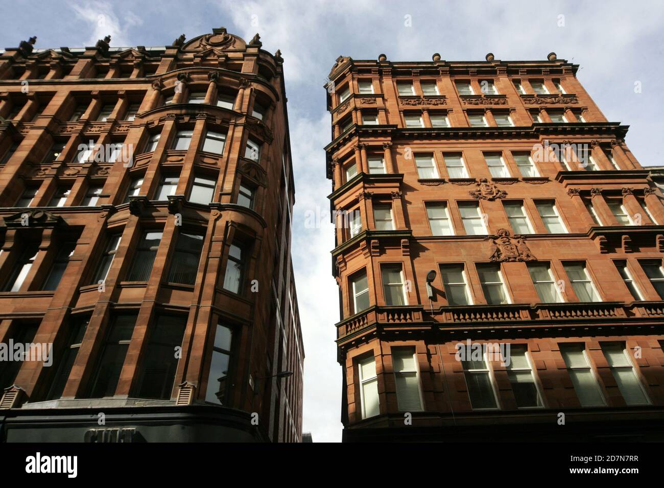 Buchanan Street ,Glasgow, Scotland, UK. Details of architecture and stonework in the building