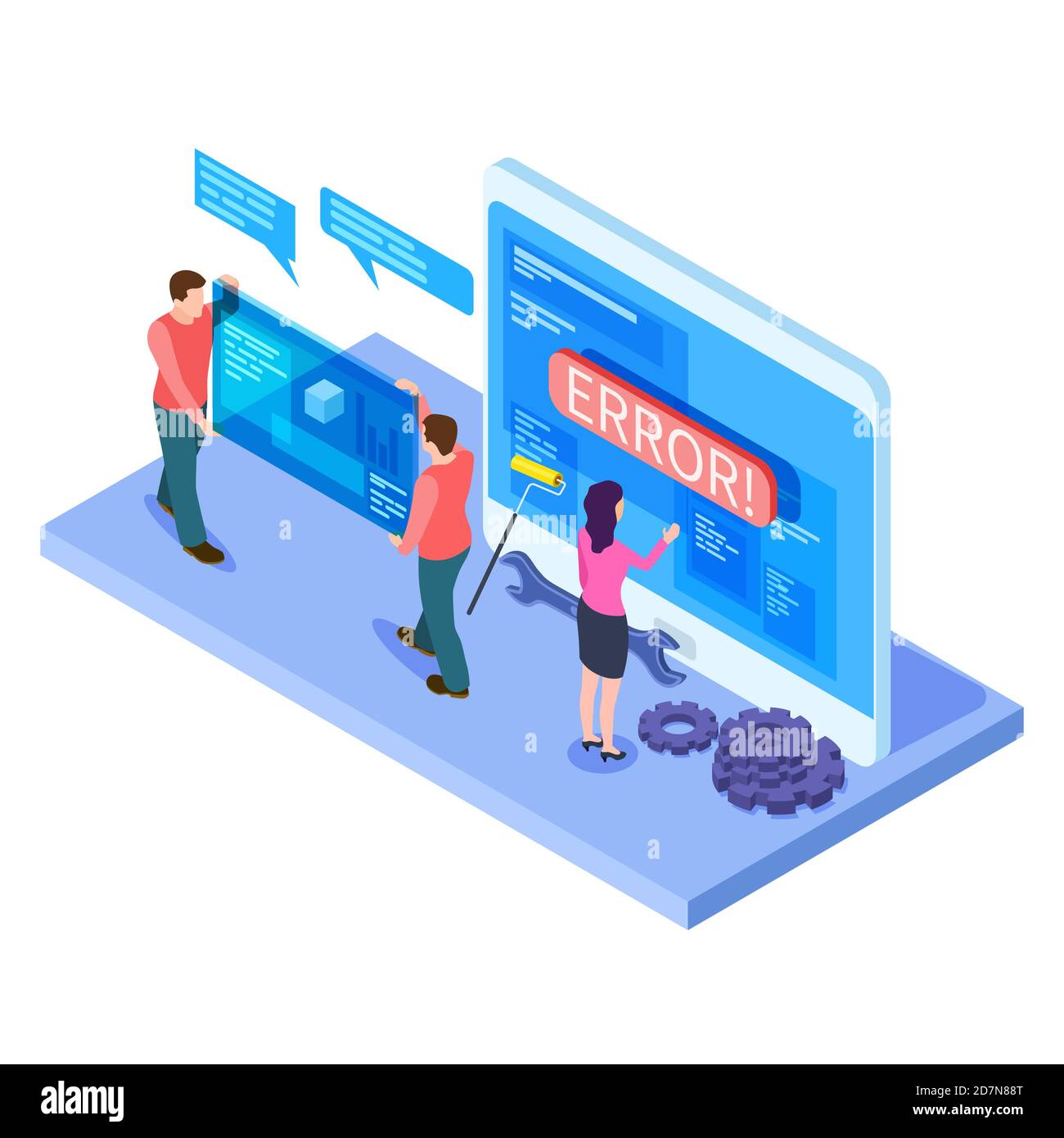 Programmer cartoon illustration hi-res stock photography and images - Alamy