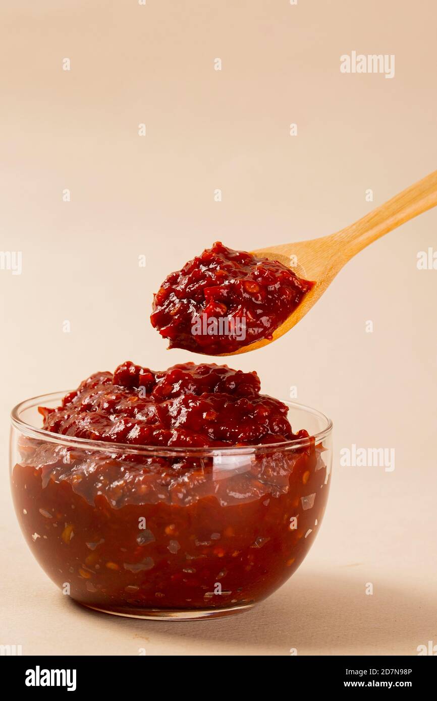 Chinese cuisine and ingredients, spicy chili sauce food 027 Stock Photo
