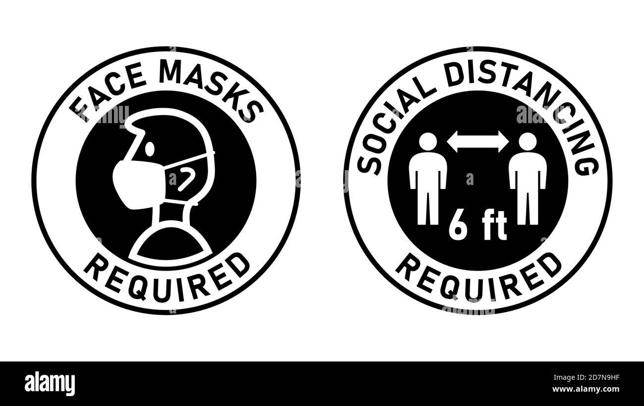 Mandatory masks rule Stock Vector Images Alamy