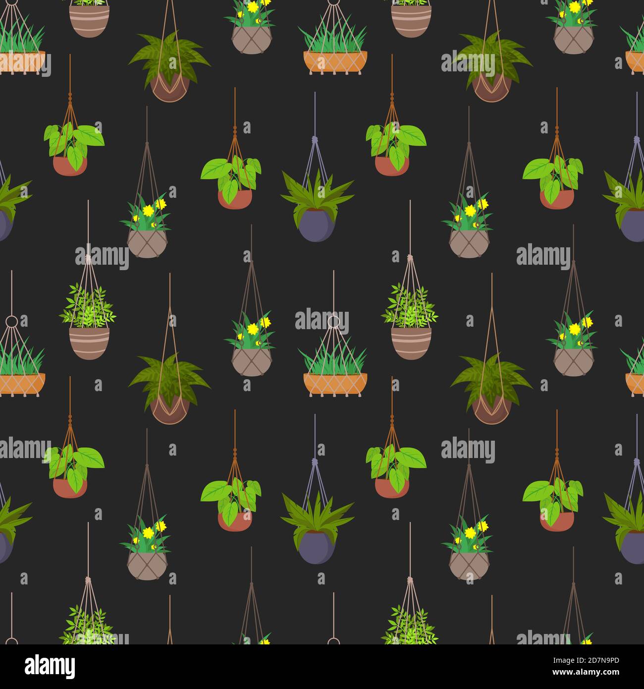 Hanging houseplant decoration Stock Vector Images Alamy