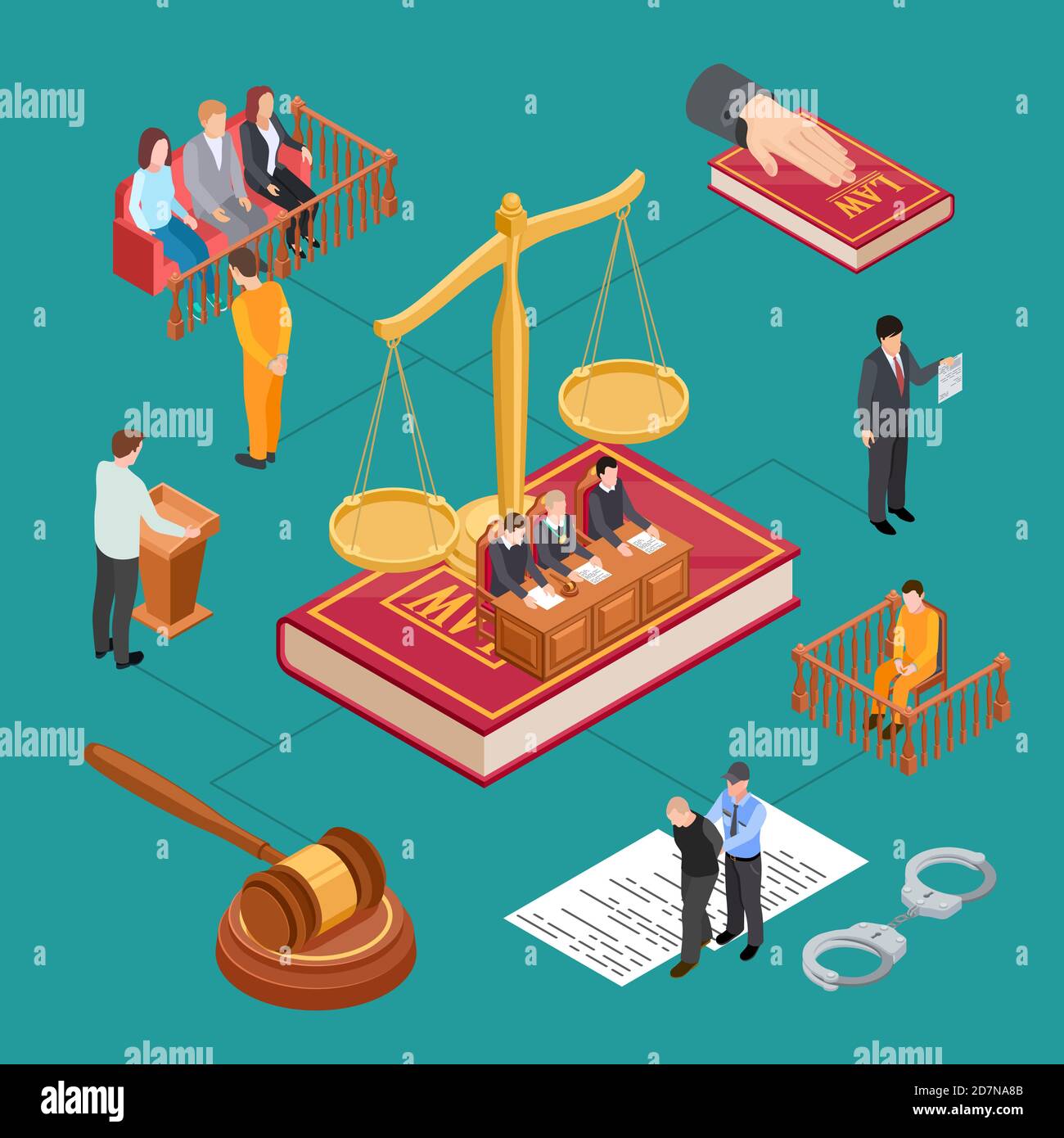 3d illustration law hi res stock photography and images alamy